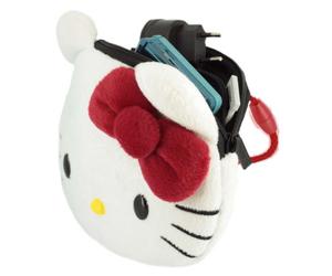 Sac de transport en peluche 'Hello Kitty' pour DS Lite/ DSi/ DSi XL/ 3DS/ 3DS XL