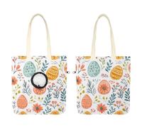 Sac de transport en toile pour animaux de compagnie, jolies fleurs de Pâques sans couture, œufs de Pâques, fleurs pour petits chiens, chats, sac à bandoulière pour animaux de compagnie