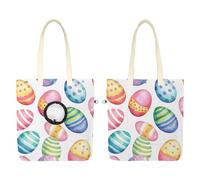 Sac de transport en toile pour animaux de compagnie, motif aquarelle coloré œufs de Pâques pour petits chiens, chats, sac à bandoulière pour animaux de compagnie