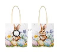 Sac de transport en toile pour animaux de compagnie, œufs de lapin de Pâques et fleurs de printemps avec trou réglable pour petits chiens et chats