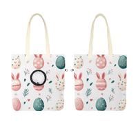 Sac de transport en toile pour animaux de compagnie, œufs de Pâques avec oreilles de lapin pour petits chiens, chats, sac à bandoulière pour animaux de compagnie
