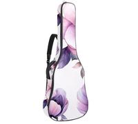 Sac de transport épais rembourré et imperméable pour guitare acoustique Motif cœurs bokeh et paillettes Rose et violet, Multicolore 02, 42.9x16.9x4.7 in, Sac à dos décontracté
