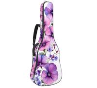 Sac de transport épais rembourré et imperméable pour guitare acoustique Motif cœurs bokeh et paillettes Rose et violet, Multicolore 06, 42.9x16.9x4.7 in, Sac à dos décontracté