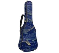Sac de transport épais rembourré et imperméable pour guitare acoustique Motif tigre animal avec couronne de fleurs Pour guitares de 101,6 cm, 104,3 cm, 106,7 cm, Multicolore 08, 42.9x16.9x4.7 in, Sac
