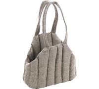 Sac de Transport Chat - Chien - Flamingo Gilian Gris Clair - 43×23×35 cm - Polyester + Mousse - Fond Amovible (Housse) - Sangle sécurité - poignées