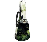 Sac de transport imperméable pour guitare acoustique, grand étui pour guitare acoustique - Convient pour 101,6 cm - 101,6 cm - Motif panda mignon, multicolore, 42.9x16.9x4.7 in, Sac pour guitare