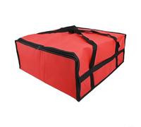 Sac de transport isotherme pour boîtes à pizza pour une exécution efficace des commandes et des livraisons à temps (rouge, 50 x 50 x 15 cm)
