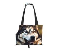 Sac de transport mignon avec imprimé husky pour chiots et animaux de compagnie pour petits chiens, chats et lapins