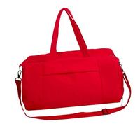 Sac de transport moderne pour le sport, les voyages, sac à bandoulière pratique en nylon avec fermeture éclair d'accès rapide et poignée ergonomique en nylon résistant à l'eau, Rouge, Beauté de masse