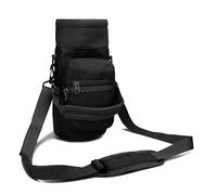 Sac de transport multifonction pour bouteille d'eau avec poignée amovible et bandoulière, noir, Extérieur