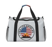 Sac de transport pliable avec impression Los Angele USA - Grande capacité - Pour les escapades en avion