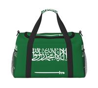 Sac de transport pliable de grande capacité avec drapeau de l'Arabie Saoudite pour les voyages en avion