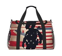 Sac de transport pliable de grande capacité pour femme, motif soldats militaires américains, jour commémoratif patriotique, pour voyage en avion