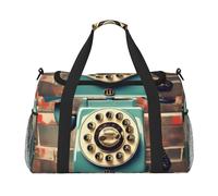 Sac de transport pliable de grande capacité pour femme Motif téléphone de Londres rétro Angleterre Royaume-Uni