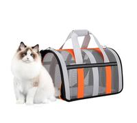 Sac de transport pliable et portable pour animal domestique avec panneaux en | Design moderne durable et confortable pour les visites vétérinaires en avion, la conduite, les longs voyages, les