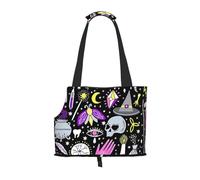 Sac de transport pliable pour chat et chien, sac fourre-tout étanche et pliable pour petits chiens, sac de transport de voyage respirant avec crochet de sécurité et fenêtre de visualisation