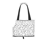 Sac de transport pliable pour chat et chien, sac fourre-tout imperméable et pliable pour petits chiens, sac de transport de voyage respirant avec crochet de sécurité et fenêtre de visualisation (34 x