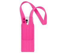 Sac de transport pliable pour téléphone portable, long sac de shopping antidérapant doux extensible - Petit sac à main en tricot pour amis, étudiants, adultes, hommes, femmes, maison, intérieur