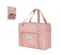 Sac De Transport Pliable, Sac à Bagages De Grande Capacité, De Voyage avec Housse pour Trolley, De Cabine sous Le Siège, pour Le Gymnase, La Plage Et Le Week-End (Pink,53 * 38 * 19CM)
