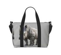 Sac de transport polyvalent imprimé rhinocéros - Idéal pour les affaires, le sport, les week-ends, noir, One Size