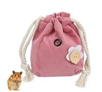 Sac De Transport Portable pour Petite Bête, Flanelle Douce, Léger Et Pliable, 17,4x15x1,5cm - Confortable, Facile À Nettoyer, Parfait pour Hamster Et Écureuil