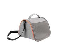 Sac de Transport Portable pour Petits Animaux de Compagnie Sac de Voyage pour Hamster Sac de Transport Pliable Chatons Sac à Bandoulière en Maille Respirante (Gris)