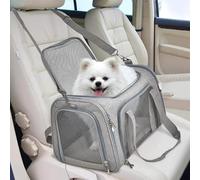 Sac de Transport pour Animaux Compagnie aérienne approuvée pour Le Voyage (Gris, Medium)