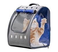 Sac de transport pour animaux de compagnie - Coque de sac à dos, support pliable ombragé | Sac à dos ventilé avec fenêtre à bulles et bandoulière réglable pour la marche, la randonnée, les voyages