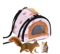 Sac de transport pour animaux de compagnie, housse chaude pour climat froid, sac de transport d'épaule pour chinchilla | pour hérisson, chinchilla, lapin, gecko, léopard, caméléon, camping, sorties