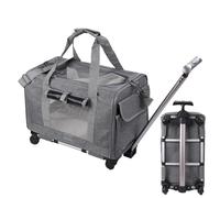 Sac de transport pour animaux de compagnie - Sac de transport pour petits chiens et chats avec fermetures éclair sécurisées | Sac de roulement conforme à la norme aérienne, intérieur doux et