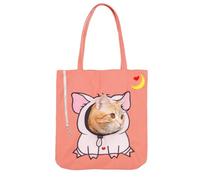 Sac de transport pour animaux de compagnie Tote de caricature pour chiots | Sac de transport portable de voyage pour chat pour parents d'animaux voyageurs vacances visites chez le vétérinaire