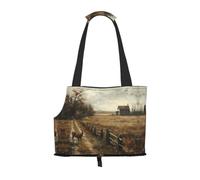 Sac de transport pour animaux domestiques Farm With Deer - Confortable - Portable et pliable