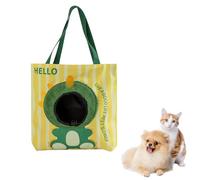 Sac de Transport pour Animaux Doublure Occultante, Pochette de Excursion avec Ouverture Ajustable, Accessoire Animal Portable avec Attache Intérieure, pour Chats, Petits Chiens Jusqu'à 4 kg