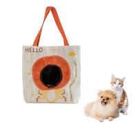 Sac de Transport pour Animaux Doublure Occultante, Pochette de Excursion avec Ouverture Ajustable, Accessoire Animal Portable avec Attache Intérieure, pour Chats, Petits Chiens Jusqu'à 4 kg