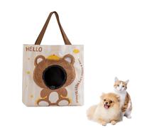 Sac de Transport pour Animaux Doublure Occultante, Pochette de Excursion avec Ouverture Ajustable, Accessoire Animal Portable avec Attache Intérieure, pour Chats, Petits Chiens Jusqu'à 4 kg