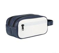 Sac de transport pour balle de golf avec compartiment principal zippé en polyuréthane et sangle de poignet (bleu)