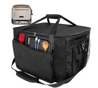 Sac de Transport pour Barbecue d'extérieur Ninja Woodfire-Sac de Transport imperméable pour Four à Pizza Ninja-Anti-décoloration et résistant aux UV - Tissu Oxford 600D -avec Poches pour