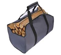 Sac de transport pour bois de chauffage - Grand panier à bois - En Oxford indéchirable et imperméable - Idéal pour cheminée et extérieur - Peut également être utilisé comme panier à provisions ou sac