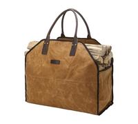 Sac de transport pour bois de chauffage, imperméable, matériau résistant à l'allumage, design robuste, pour camping, barbecue et pique-nique, 59 x 17 x 48 cm