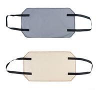 Sac de transport pour bois de chauffage | Toile robuste pour transporter du bois de chauffage | Poignées renforcées, grande capacité de 100 x 50 cm | Pour extérieur, camping, cheminée (gris)