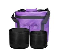 Sac de transport pour bols chantants Purple Color Bag and Protective Inserts Set for Crystal Singing Bowls Lightweight Travel for(11inch bag with 7 9 layers)