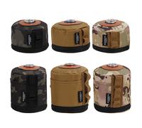 Sac de transport pour bouteille de gaz, boîte de rangement portable pour cartouche de gaz, housse pour cartouche de gaz de camping, sac pour lampe de camping Khaki S