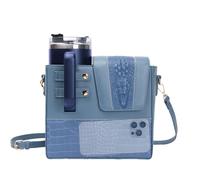 Sac de transport pour bouteille d'eau, sac de rangement pour bouteille d'eau - Support réglable pour l'eau de sport, confortable pour les voyages et le camping, bleu, 説明を参照してください, Voir description