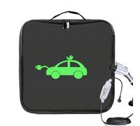 Sac de transport pour câble EV - Housse rangement voiture, organiseur prise | Étui portable pour câbles recharge, démarrage batterie, bornes électricité, kit accessoires coffre garage mobilité
