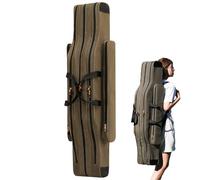 Sac de transport pour canne à pêche - Mallette de rangement étanche pour matériel de pêche - Organiseur pour équipement de plein air avec grande capacité - Solution de transport durable pour