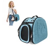 Sac de Transport pour Chat Cage Sac de Lapin Caisse Voyage pour Chat Chien Petit Transporteur de Chat Caisse de Transport pour Petits Animaux Respirable Démontable Lavable Pliable