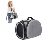 Sac de Transport pour Chat Cage Sac de Lapin Caisse Voyage pour Chat Chien Petit Transporteur de Chat Caisse de Transport pour Petits Animaux Respirable Démontable Lavable Pliable