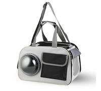 Sac de Transport pour Chat-Chien 45x26x28cm - Sac-à-Dos Portable Voyage avec Tissu Maille Respirant - Pochette pour Animaux Domestiques Jusqu'à 7kg