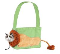 Sac de Transport pour Chat d'Extérieur Pliable, Sac d'excursion Respirant pour Animaux de Compagnie, Sac Bandoulière Souple avec Ouverture Latérale pour Chats et Chiens de Petite et Moyenne Taille