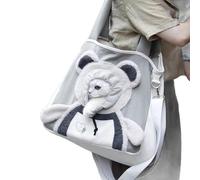 Sac de transport pour chat en toile en forme d'ours